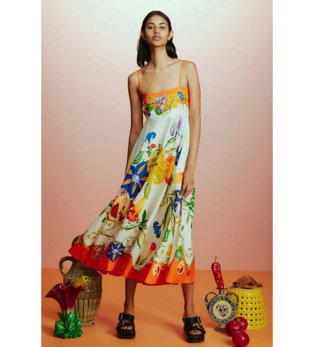 Alemais Flores Sundress Multi Size AU 8 for rent on The Volte - main image