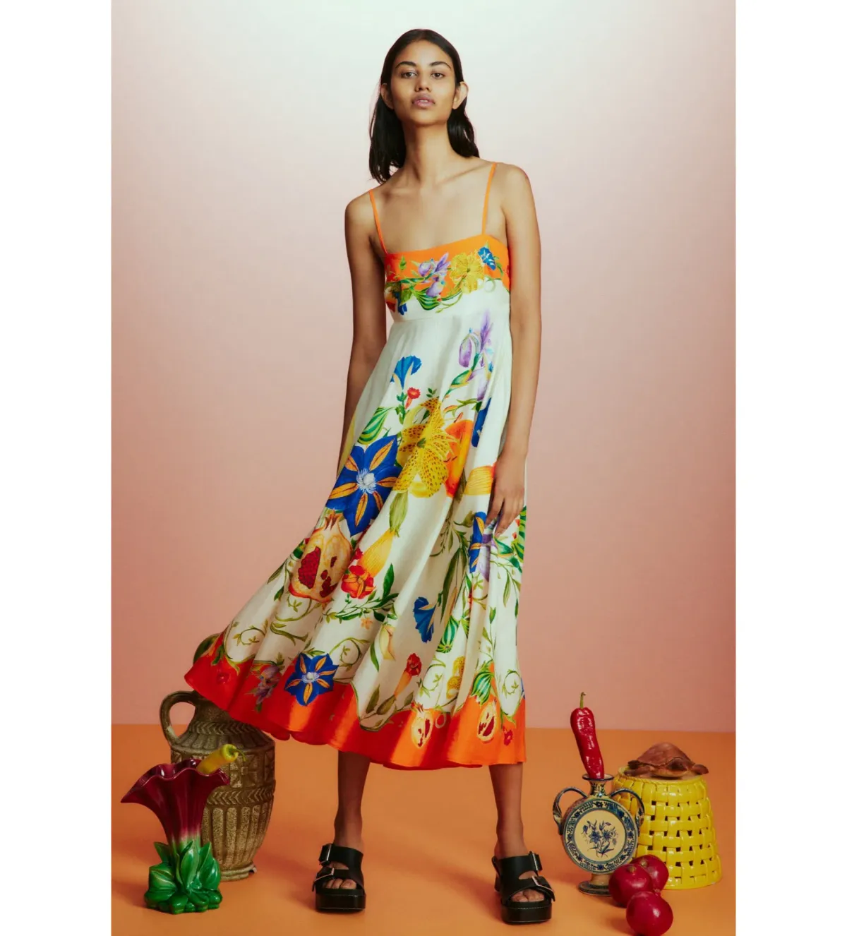 Alemais Flores Sundress Multi Size AU 8 for rent on The Volte - main image