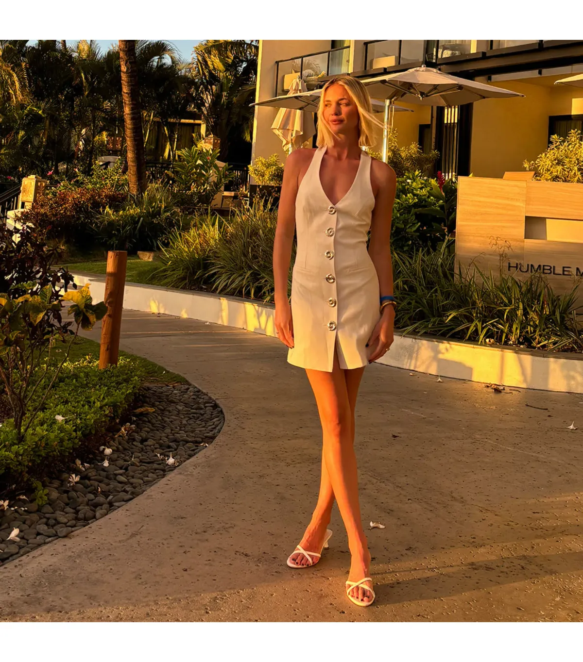 The Wolf Gang Irida Vest Dress Ivory Size AU 8 - Image 1