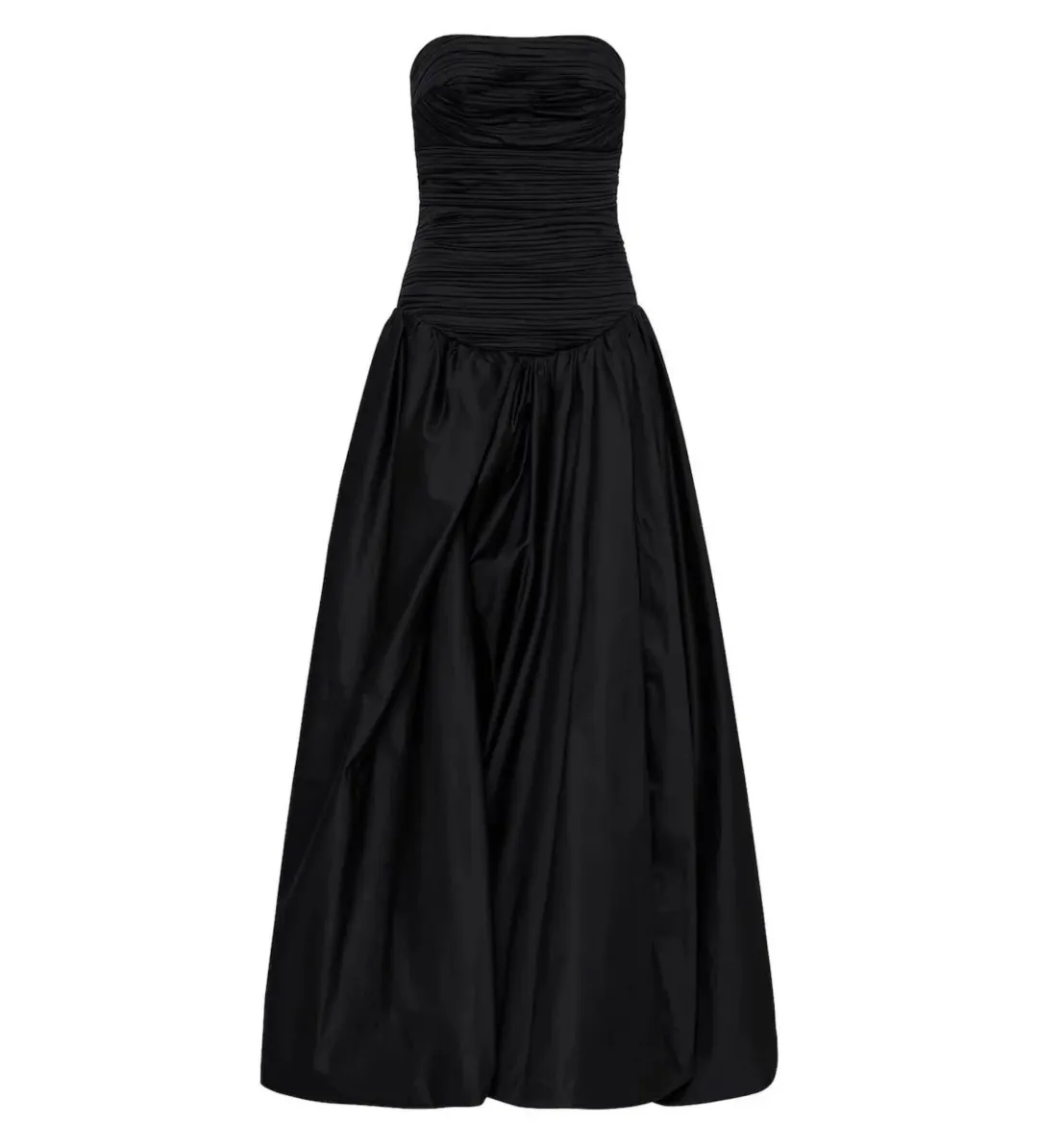 Aje Violette Bubble Hem Maxi Dress Black Size AU 14 for rent on The Volte - main image