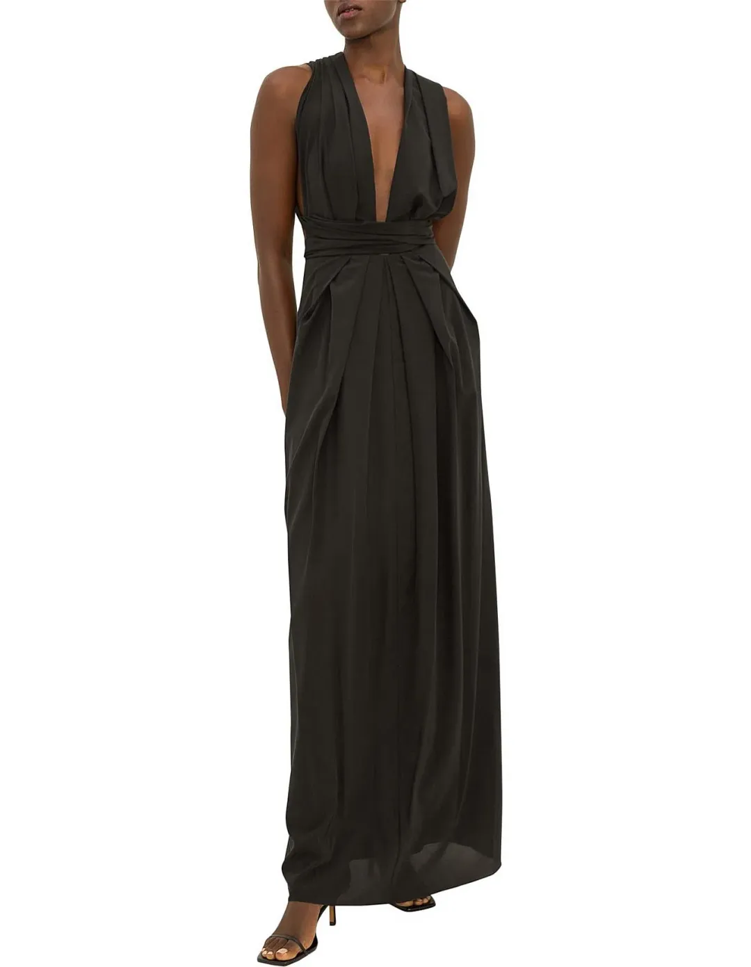 Bianca Spender Silk CDC Ascendent Gown Black Size 10 for rent on The Volte - main image
