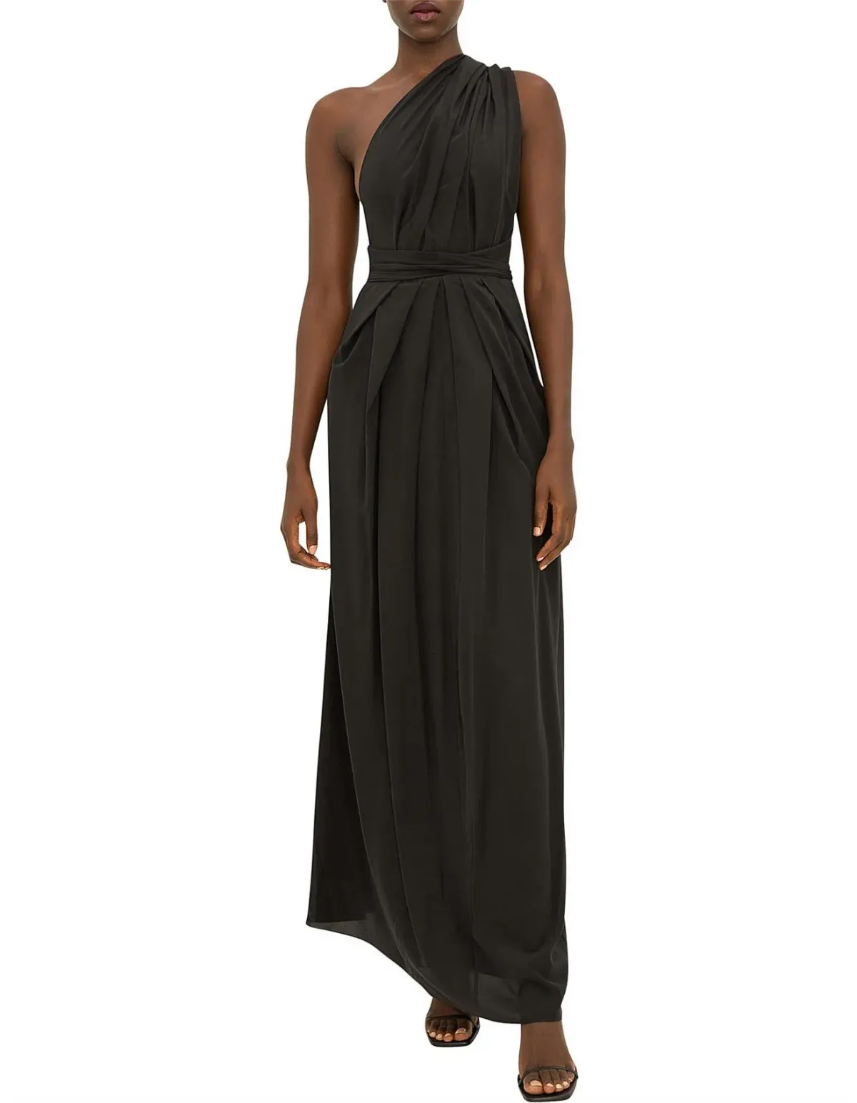 Bianca Spender Silk CDC Ascendent Gown Black Size 10 for rent on The Volte - main image