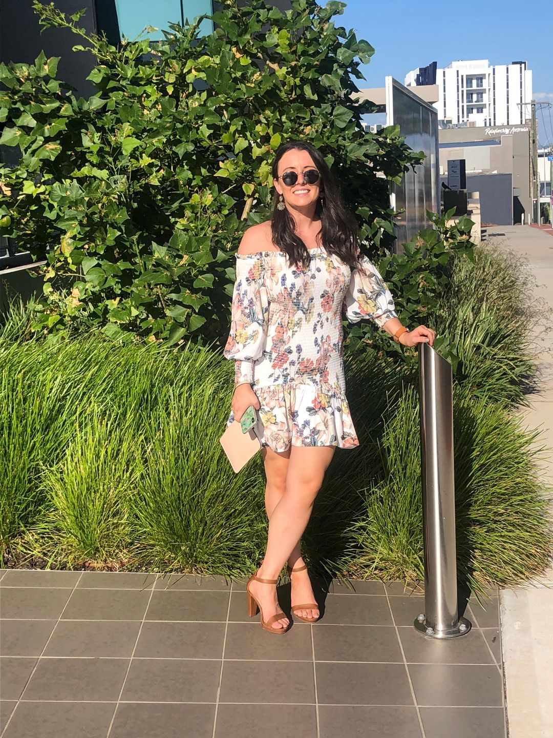 Sheike Fifi Shirred Dress Size 8 for rent on The Volte - main image