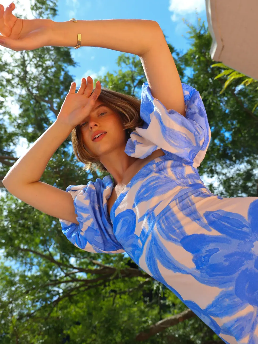 By Nicola Camille Maxi Blue Lagoon Size 12 for rent on The Volte - main image