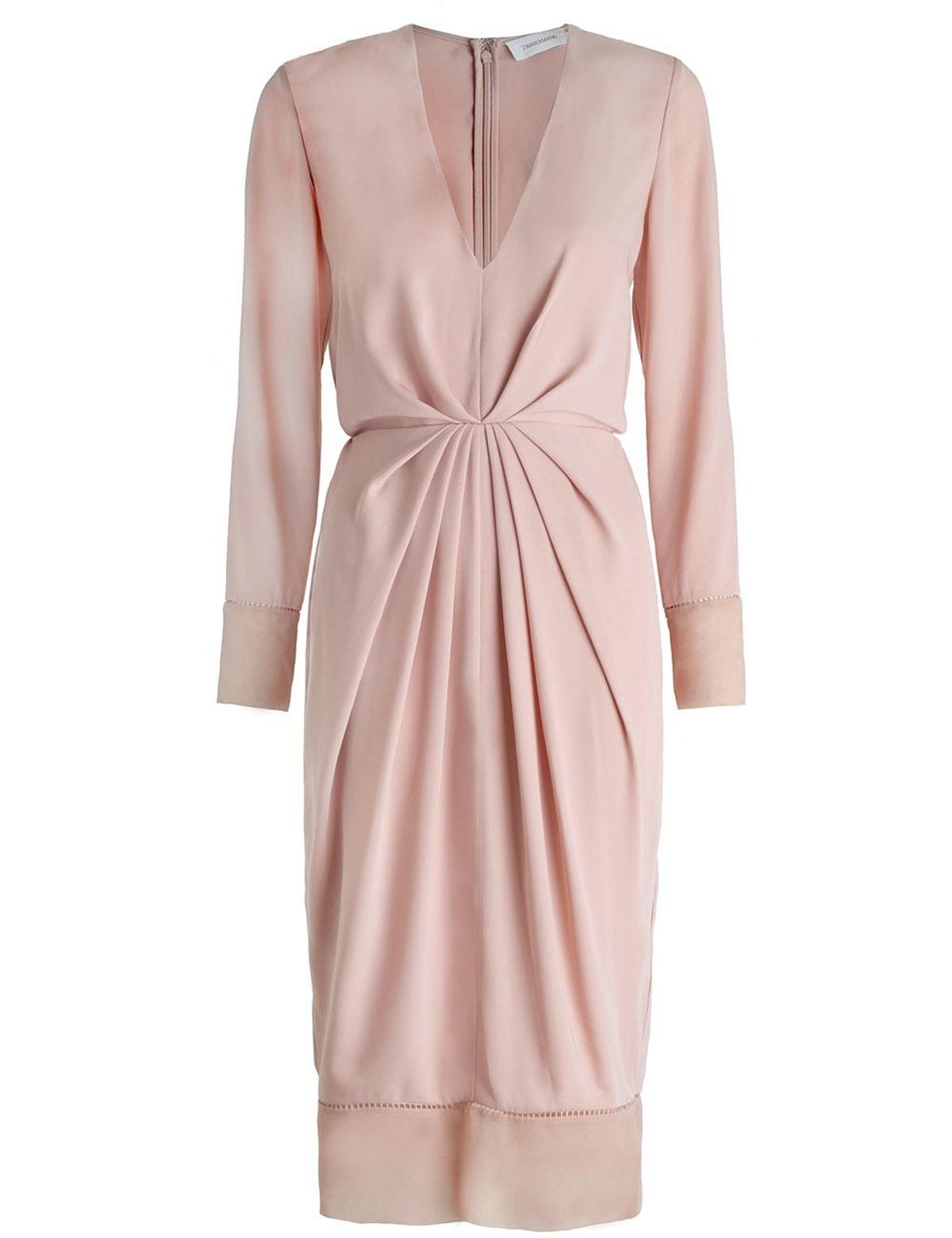 Zimmermann Ray Plunge Dress Pink Size 1/ AU 10 - Image 1