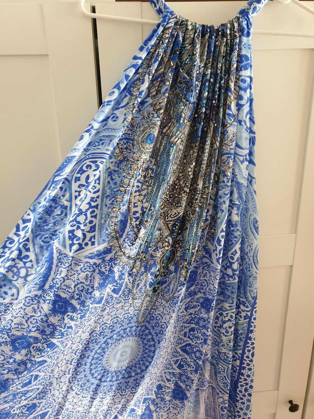 Camilla Bosphorous Drawstring Dress Blue - One Size for rent on The Volte - main image