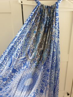 Camilla Bosphorous Drawstring Dress Blue - One Size for rent on The Volte - image 4