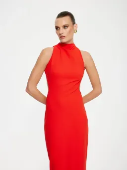 Effie Kats Ambre Gown In Cherry Red Size 6 / XS for rent on The Volte - image 2