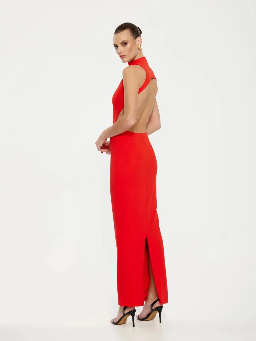 Effie Kats Ambre Gown In Cherry Red Size 6 / XS for rent on The Volte - main image