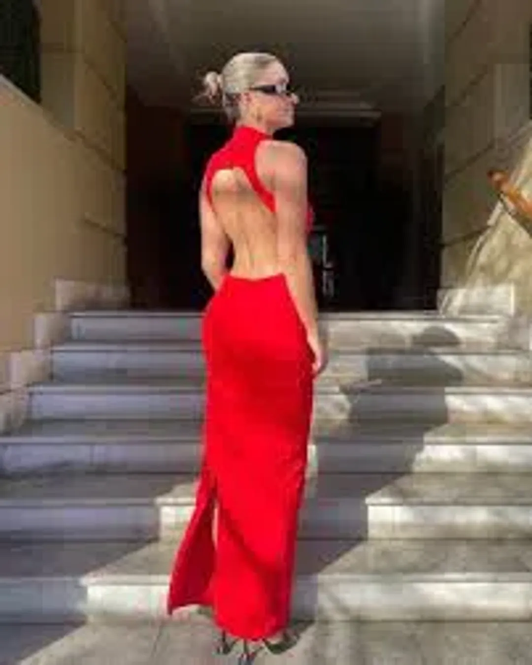 Effie Kats Ambre Gown In Cherry Red Size 6 / XS for rent on The Volte - main image