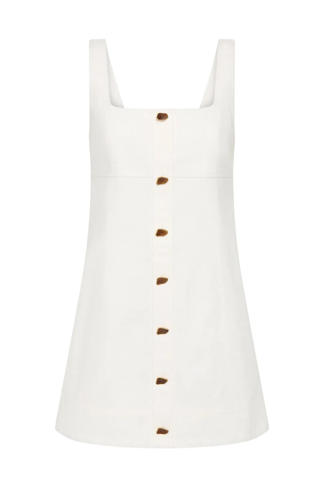 Aje Axle Utility Mini Dress White Size 10 for rent on The Volte - main image