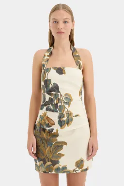 Sir the Label The Evalita Halter Mini Dress in Pine Valley Size 10 for rent on The Volte - image 2