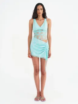 Benni Margot Mini Dress Blue Size 8 for rent on The Volte - image 1