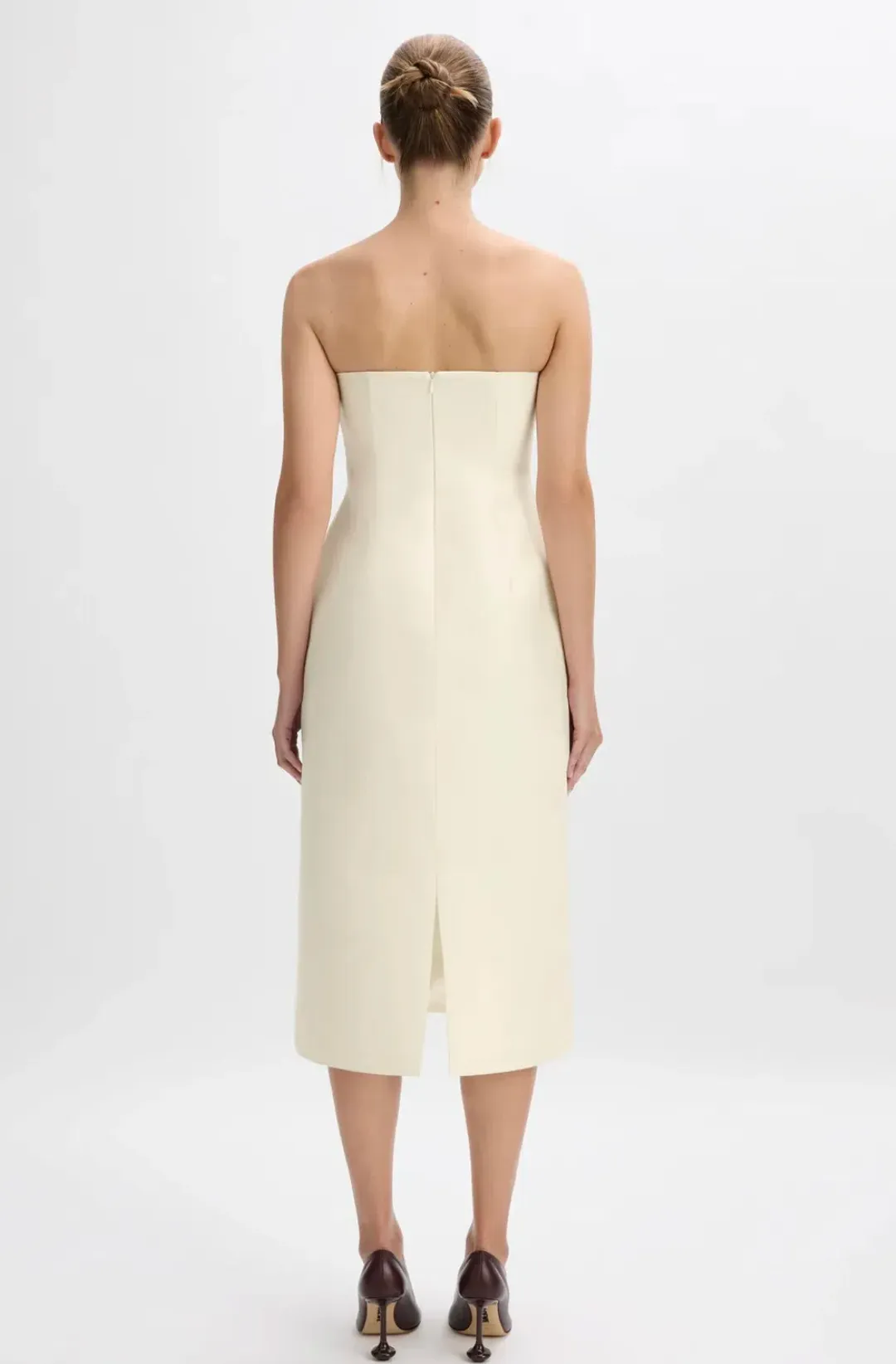 Beare Park Cordelia Midi Dress in Ivory Size 8 for rent on The Volte - main image