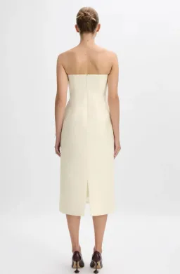 Beare Park Cordelia Midi Dress in Ivory Size 8 for rent on The Volte - image 3