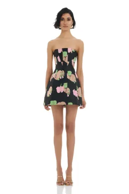 Eliya Sidney Mini Dress Floral Jacquard Size 8 for rent on The Volte - image 1