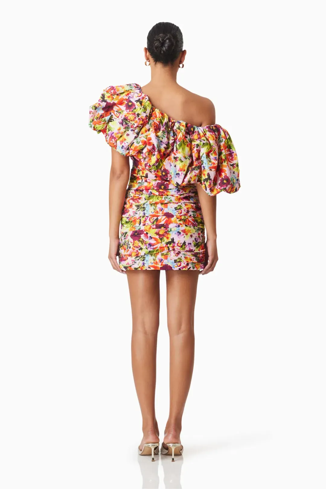 Elliatt Elira Printed Mini Dress Floral Size 10 for rent on The Volte - main image