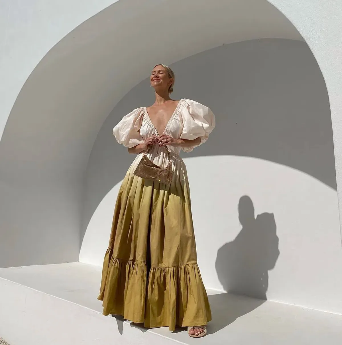 Rooh Collective Birthday Gown Sun Ombre Size 14 - Image 2