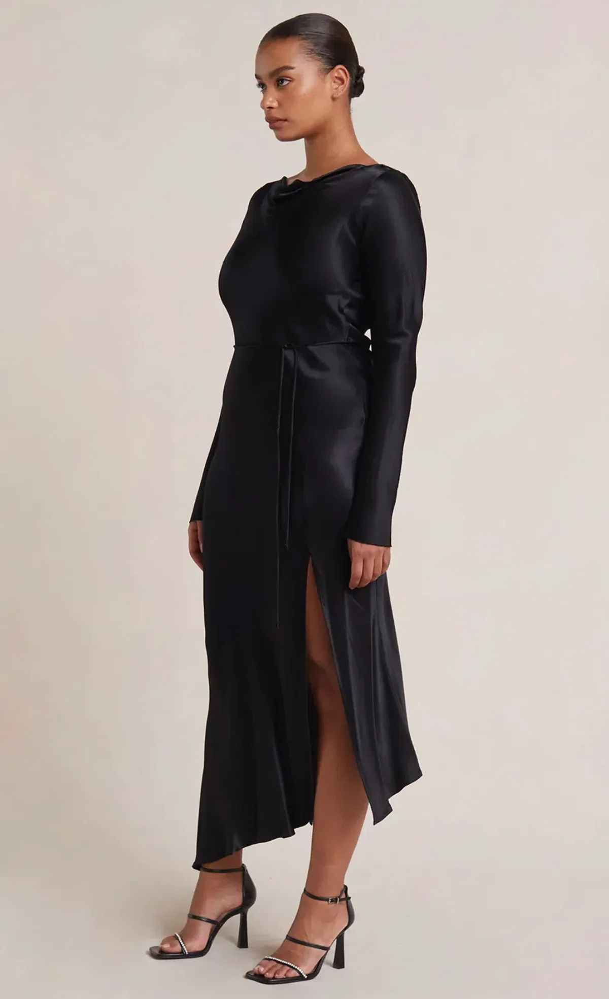 Bec & Bridge Moon Dance Long Sleeve Maxi Dress Black Size 18 - Image 2