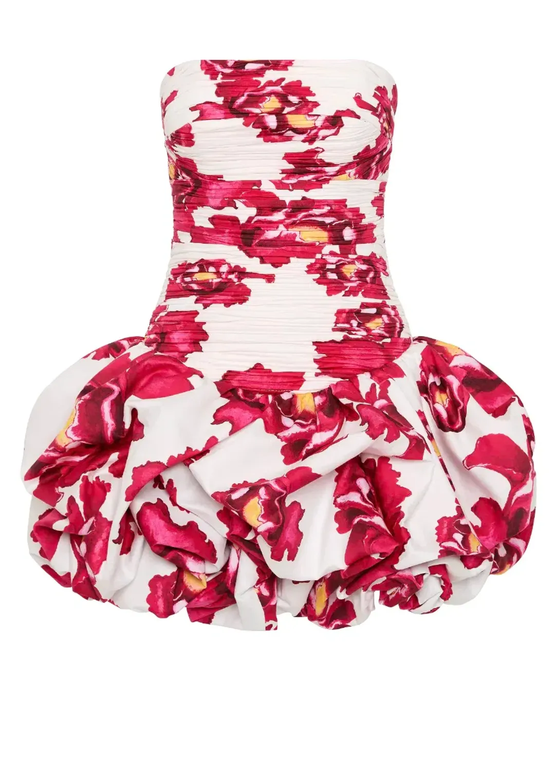 Aje Violette Bubble Hem Mini Dress Boldly Blooming Size 10 for rent on The Volte - main image
