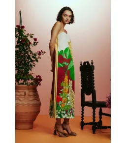 Alemais Tiger Slip Dress Multi Size AU 8 for rent on The Volte - image 3