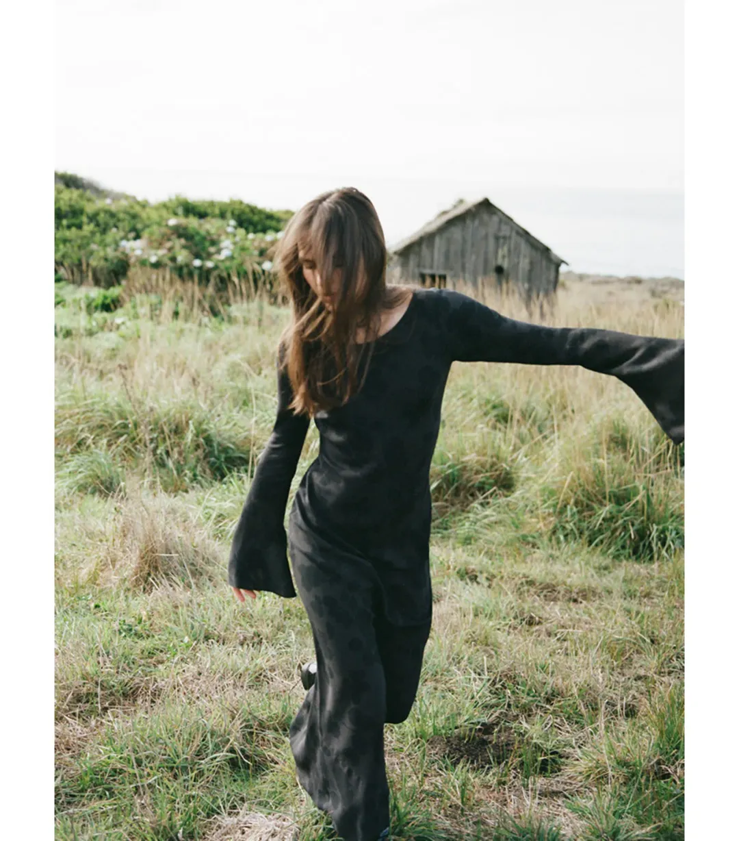 Realisation Gia Dress in Midnight Rose Size AU 10 for rent on The Volte - main image