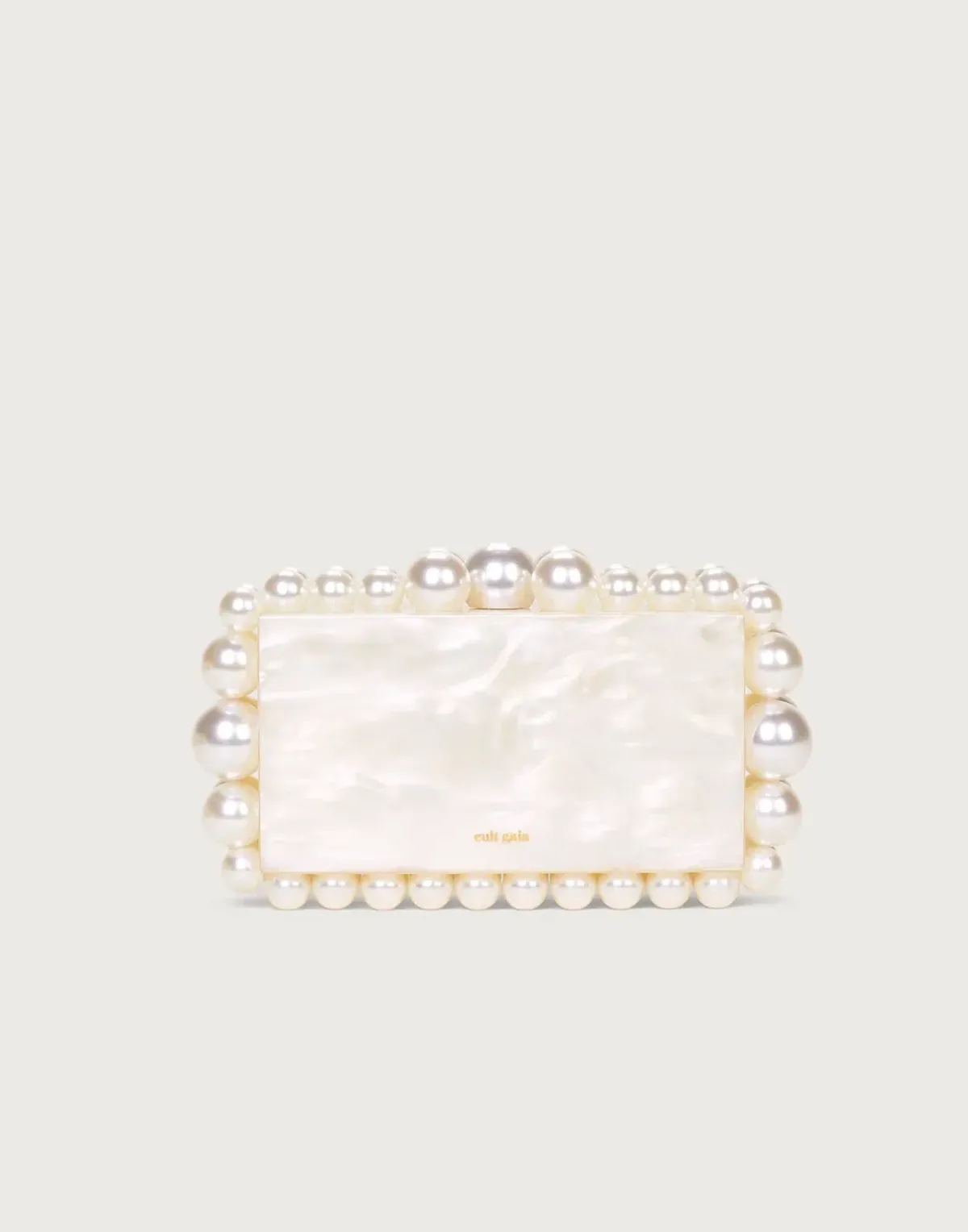 Cult Gaia Eos Clutch in Pearl - Image 1