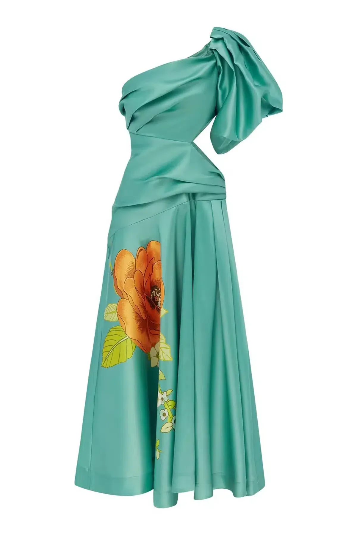 Alemais Regent Jade Gown Green Print Size AU 8 - Image 3