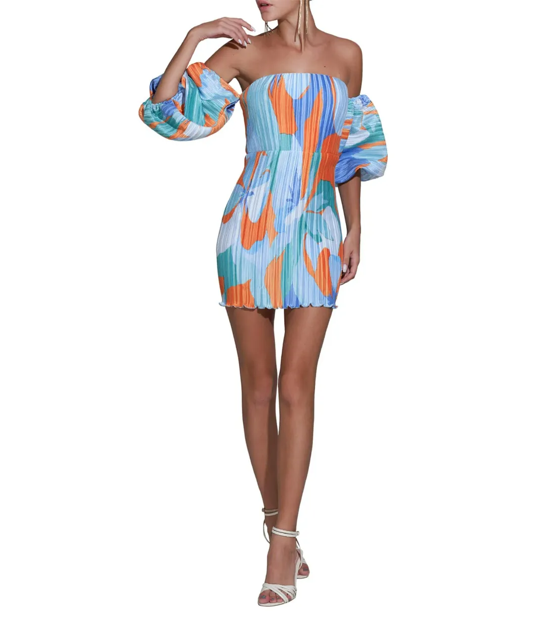 L’Idee Sirene Capri Mini Dress Multi Size AU 10 for rent on The Volte - main image