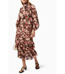 Elliatt Sonvia Astrid Afterglow Midi Dress Floral Size S / AU 8 for rent on The Volte - image 2