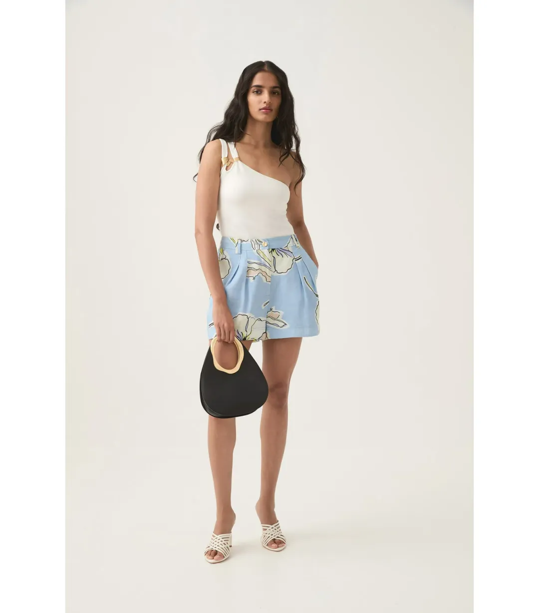 Aje Vibrancy Knit Sleeveless Top Ivory Size AU 8 for rent on The Volte - main image