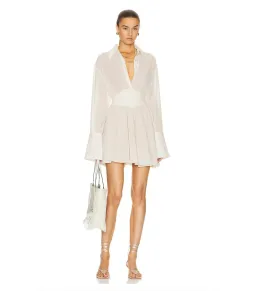 Helsa Sheer Dress Cream Size XXS / AU 4 for rent on The Volte - image 3