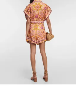 Zimmermann Halcyon Playsuit Pink Rose Size 12/M for rent on The Volte - image 5