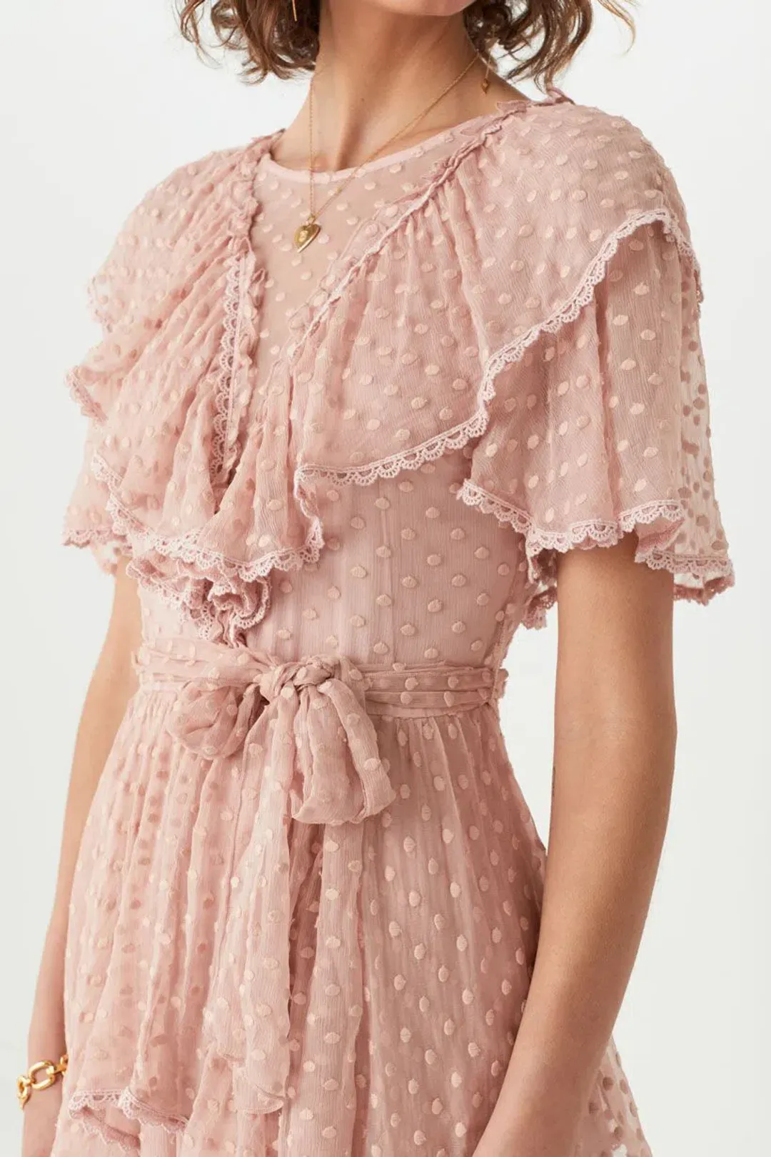 Spell And the Gypsy Zoe Gown Rose Pink Size 10 for rent on The Volte - main image