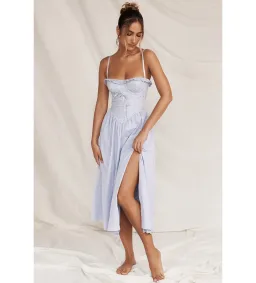 House Of CB Jaime Sundress Soft Blue Cotton Broderie Anglais Size M/Au 10 for rent on The Volte - image 1