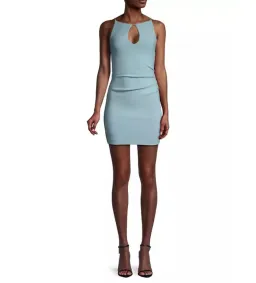 Bec & Bridge Elvie Key Hole Mini Dress In Dolphin Blue Size 10 for rent on The Volte - image 2
