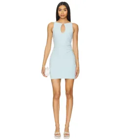 Bec & Bridge Elvie Key Hole Mini Dress In Dolphin Blue Size 10 for rent on The Volte - image 1