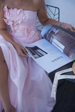 Aje Splendour Flower Gown Pastel Pink Size 6 for rent on The Volte - image 5