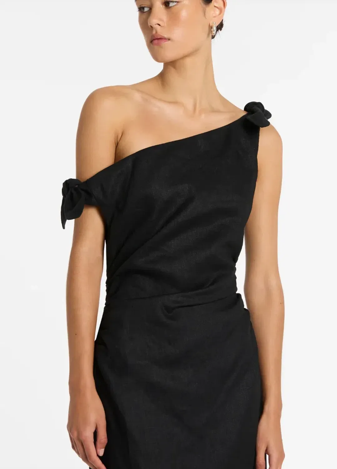 Sir the Label Bettina Off Shoulder Dress Black Size AU 8 for rent on The Volte - main image