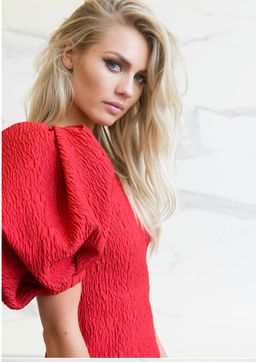 Nicola Finetti Eddy Dress red 10 for rent on The Volte - image 2