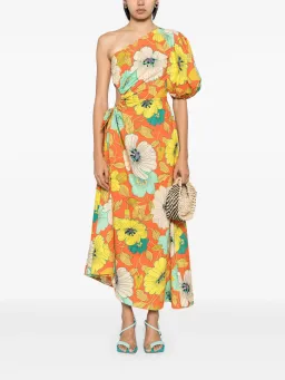 Alemais Piato Midi Dress Multi Size 12 for rent on The Volte - image 1