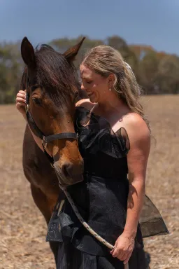 Bariano Kascade Tiered Ruffle Midi Maxi Dress Black Size AU 14 for rent on The Volte - image 2