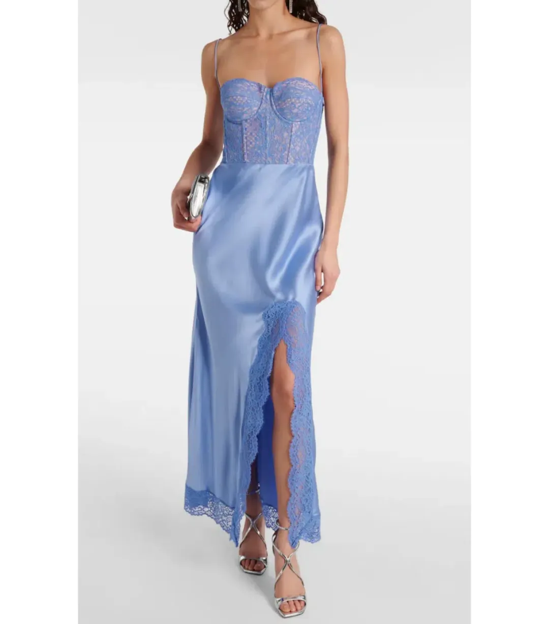 Rebecca Vallance Larisa Midi Dress Blue Size AU 10 for rent on The Volte - main image