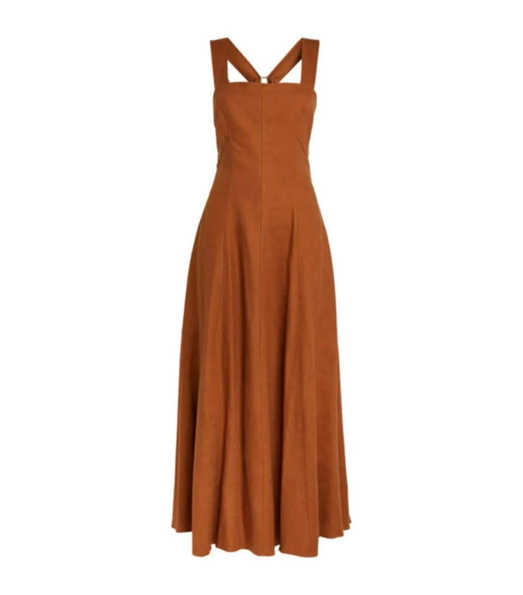 Camilla and Marc Anneli Maxi Dress in Dark Orange Size AU 10 for rent on The Volte - main image