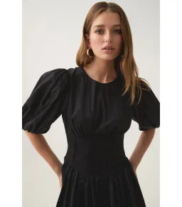 Aje Billie Corded Mini Dress Black Size AU 10 for rent on The Volte - image 2