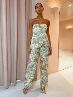 Sir The Label Maev Bustier and Pants Set Florence Floral Print Size 0/ AU 6 for rent on The Volte - image 1