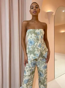 Sir The Label Maev Bustier and Pants Set Florence Floral Print Size 0/ AU 6 for rent on The Volte - image 2