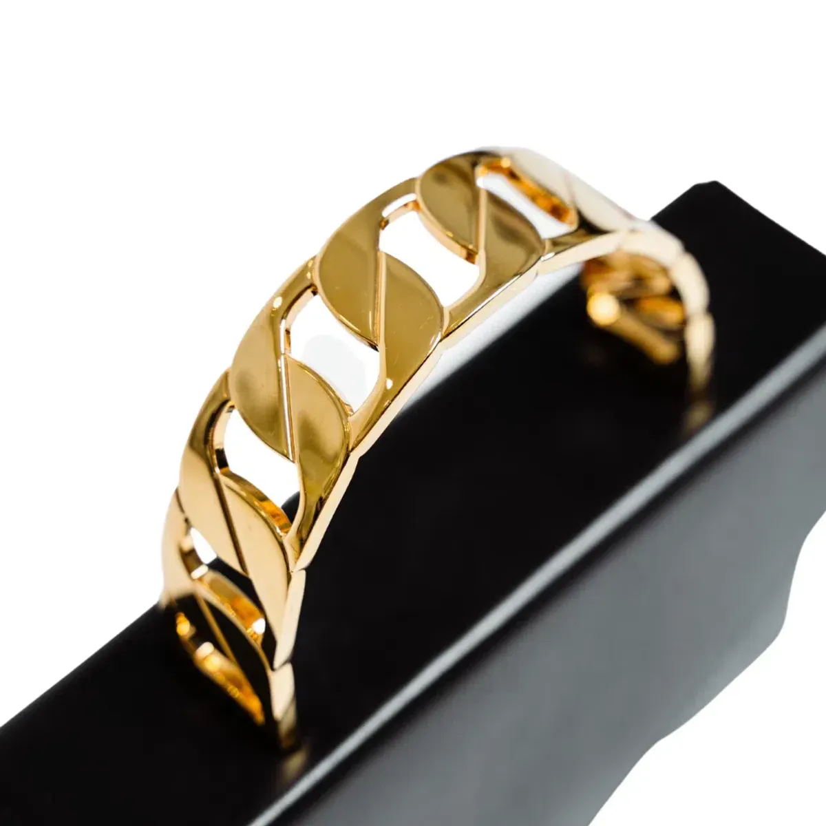 Amina Muaddi Pernille Chain Handle Bag Black - Image 2