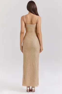 House of CB Calla Embellished Maxi Dress Seapearl Size S / AU 8 for rent on The Volte - image 3