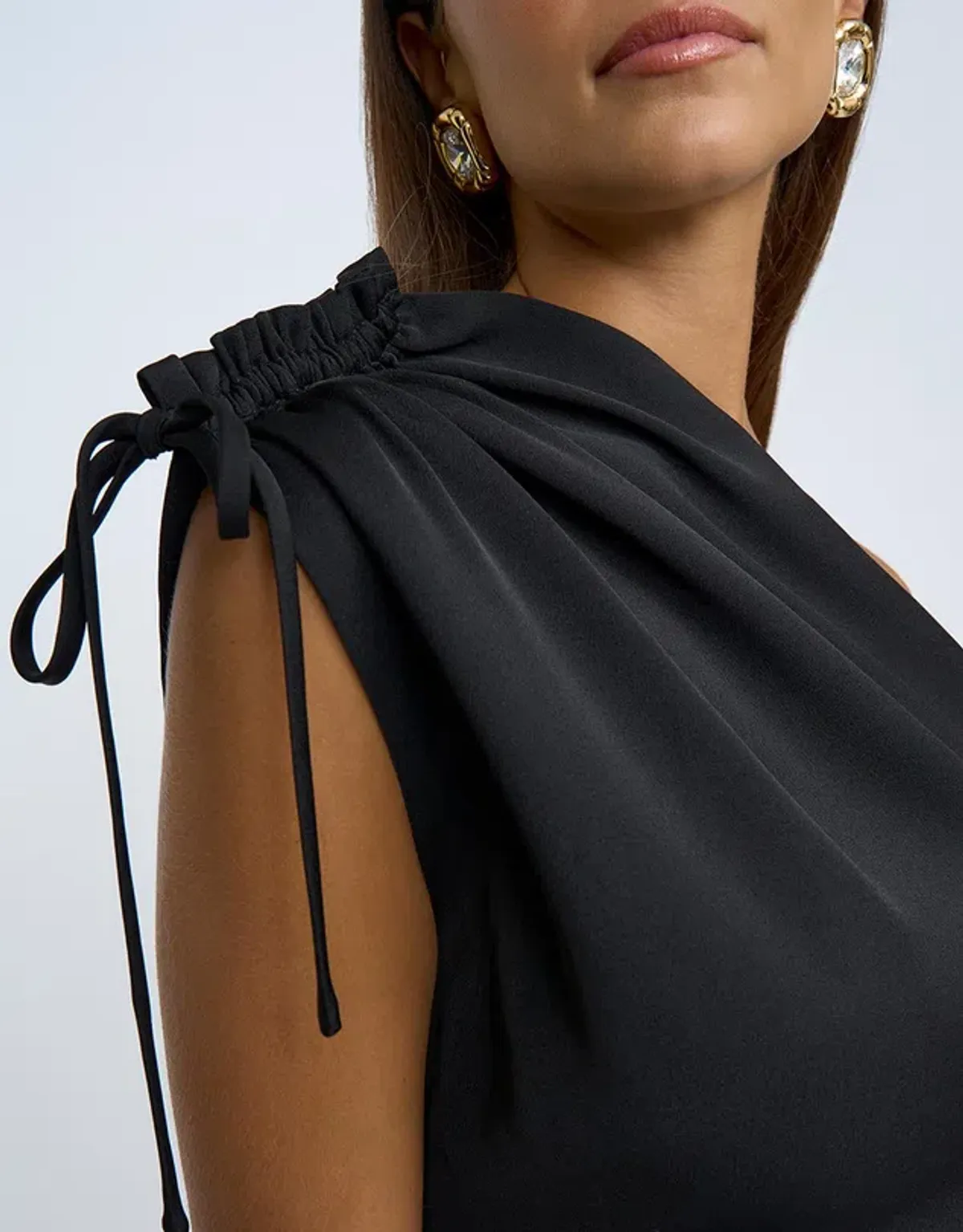 By Johnny One Shoulder Jasmine Maxi Dress Black Size 8 - Image 5